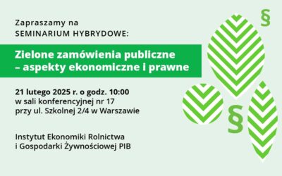 Seminarium: Zielone zamówienia publiczne