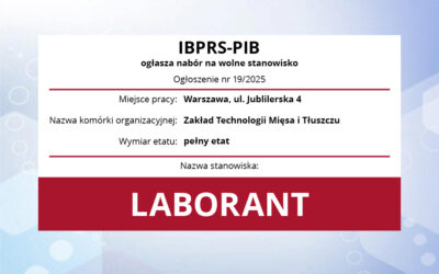 Praca: laborant (pełny etat) 19-2025.