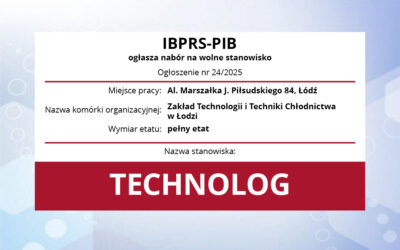 Praca: technolog (pełny etat) 24-2025.