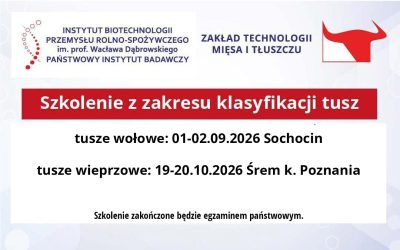 Szkolenie z zakresu klasyfikacji tusz w systemie EUROP