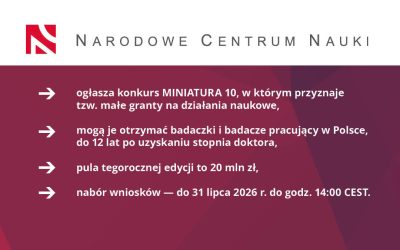 Konkurs MINIATURY 10. edycja