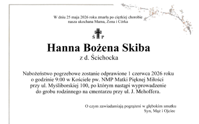 Hanna Skiba – pożegnanie