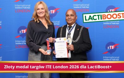 Złoty medal targów ITE London 2026 dla LactiBoost+! GRATULACJE!